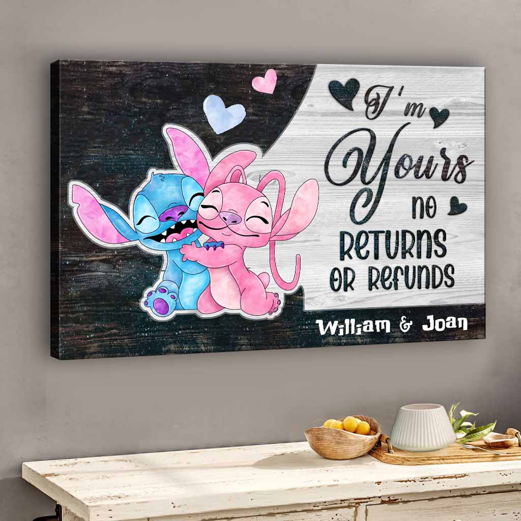 I'm Yours - Personalized Couple Ohana Canvas And Poster