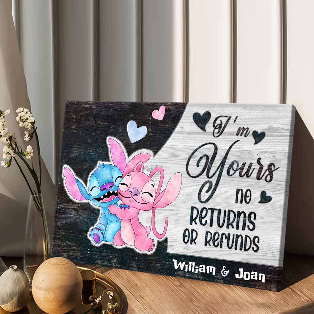 I'm Yours - Personalized Couple Ohana Canvas And Poster