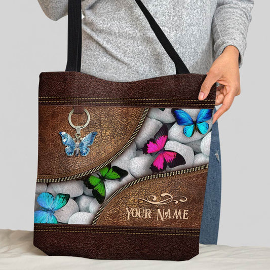 Love Butterflies Personalized  Tote Bag