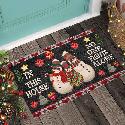 In This House - Autism Awareness Doormat