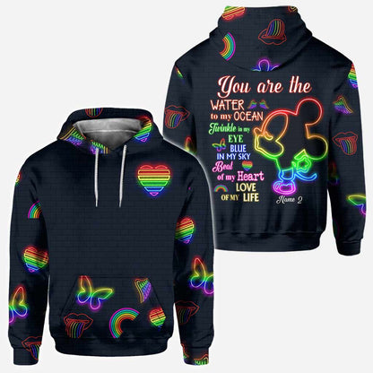 You Are The Love Of My Life - Personalized Couple LGBT Support All Over T-shirt and Hoodie