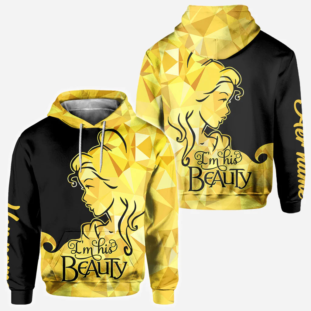 His Beauty Her Beast - Personalized Couple Hoodies