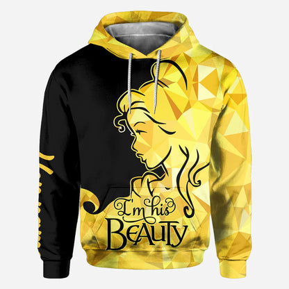 His Beauty Her Beast - Personalized Couple Hoodies