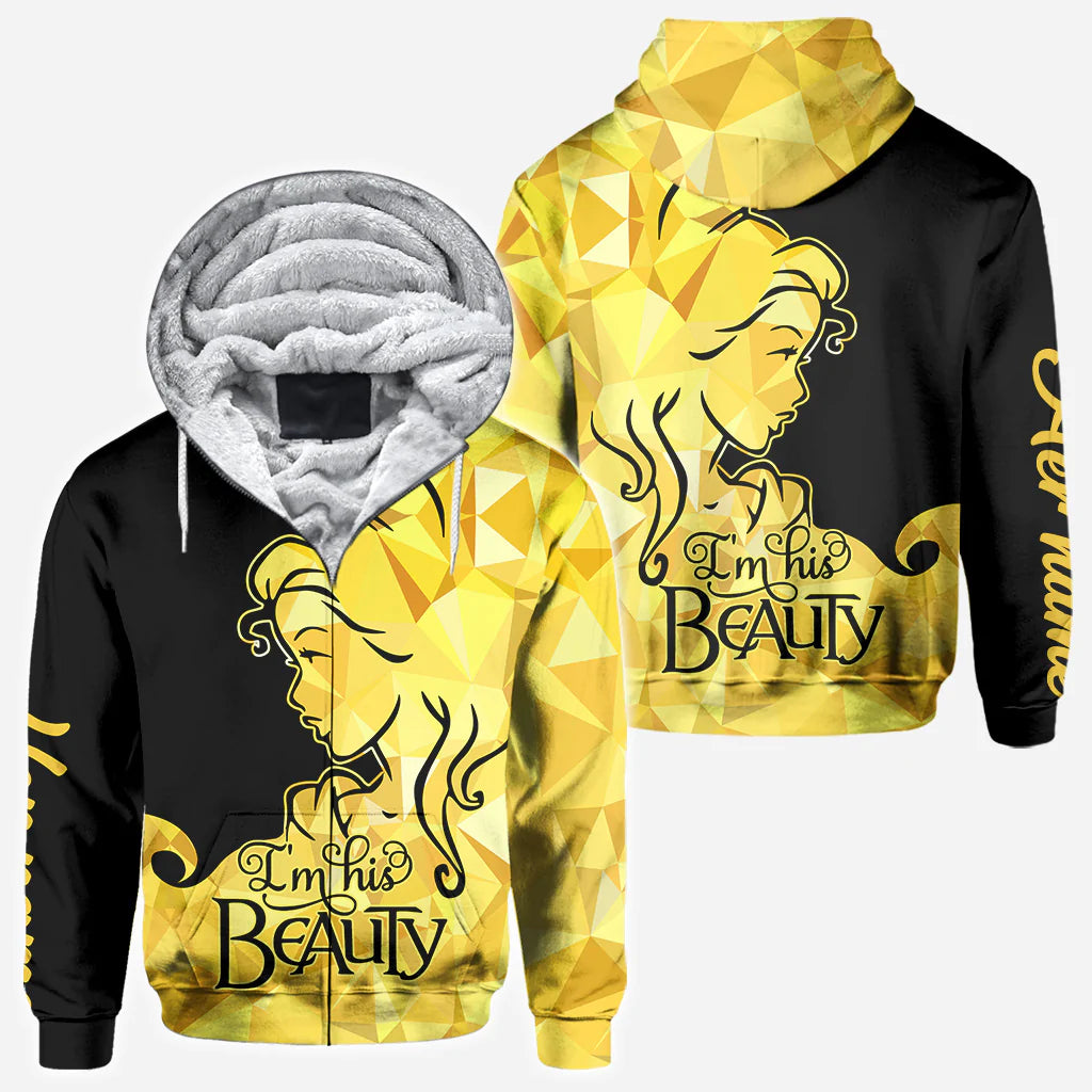 His Beauty Her Beast - Personalized Couple Hoodies