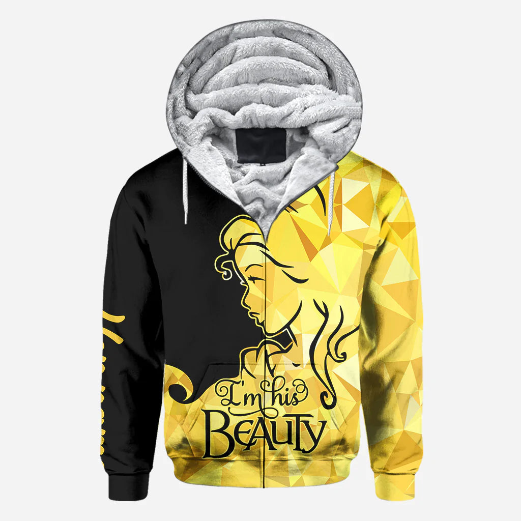 His Beauty Her Beast - Personalized Couple Hoodies