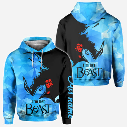 His Beauty Her Beast - Personalized Couple Hoodies