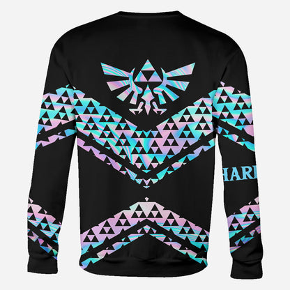 Triforce Hologram - Personalized The Hero's Legend All Over Shirt