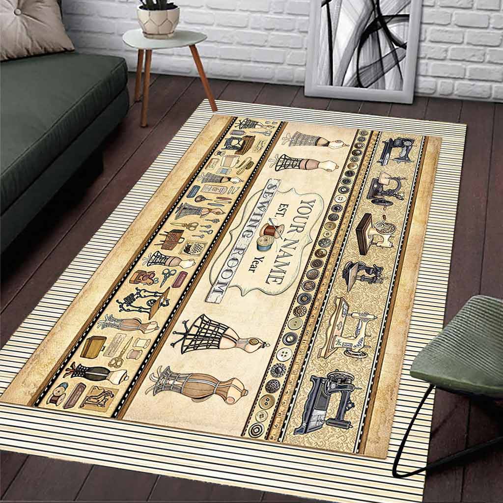 Sewing Room Personalized Rug