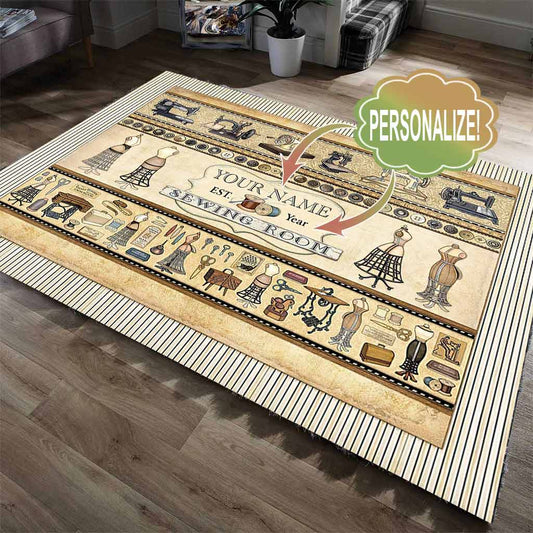 Sewing Room Personalized Rug