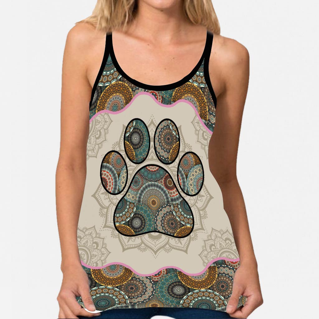 Love Dogs Cross Tank Top