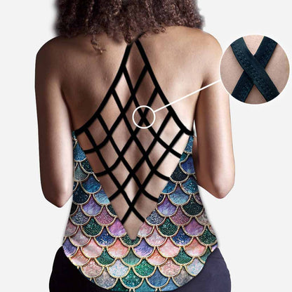 Mermaid Cross Tank Top