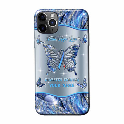 Faith Hope Love - Diabetes Awareness Personalized Phone Case