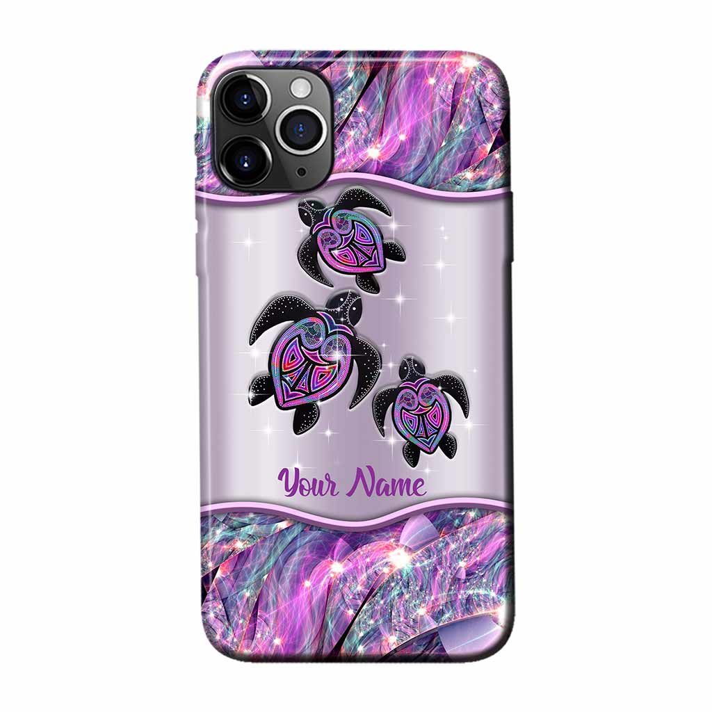 Purple Turtle - Aboriginal Australian Personalized Phone Case