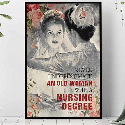 Never Underestimate - Nurse Poster 062021