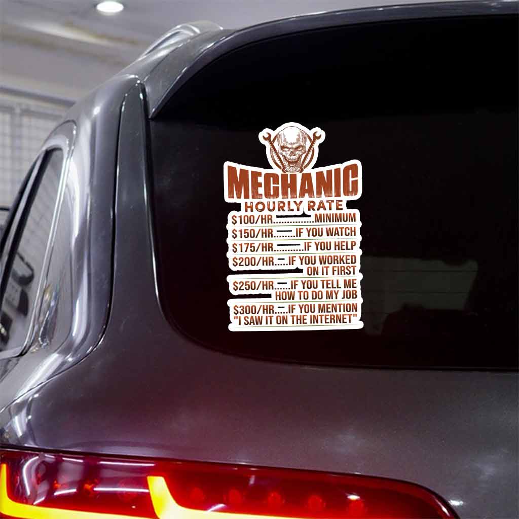 Mechanic Hour Rate Decal Full 062021