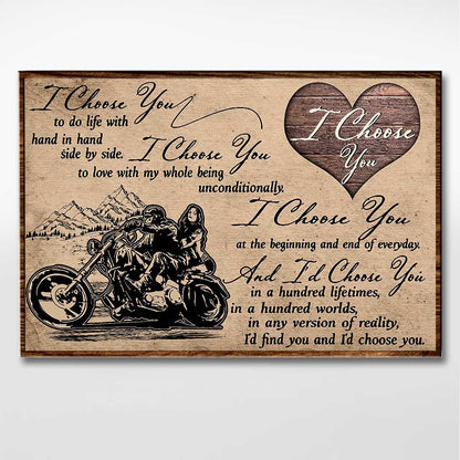 I Choose You - Biker Poster 062021