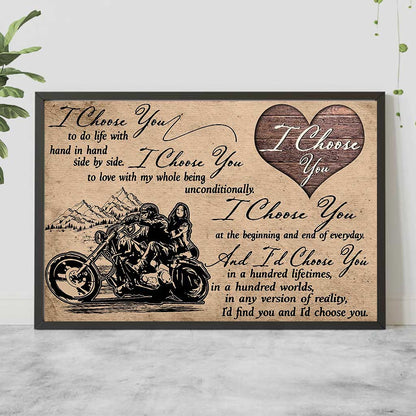 I Choose You - Biker Poster 062021