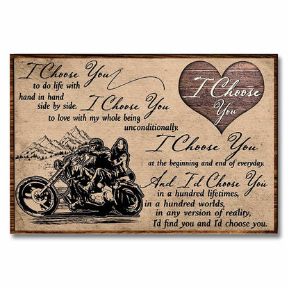 I Choose You - Biker Poster 062021