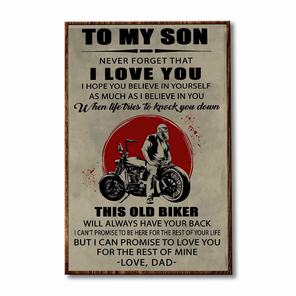 To My Son - Biker Poster 062021