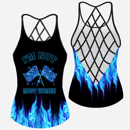 Not Most Women - Racing Cross Tank Top