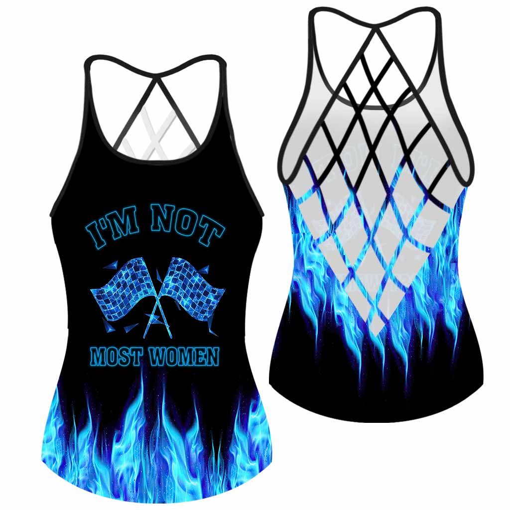 Not Most Women - Racing Cross Tank Top