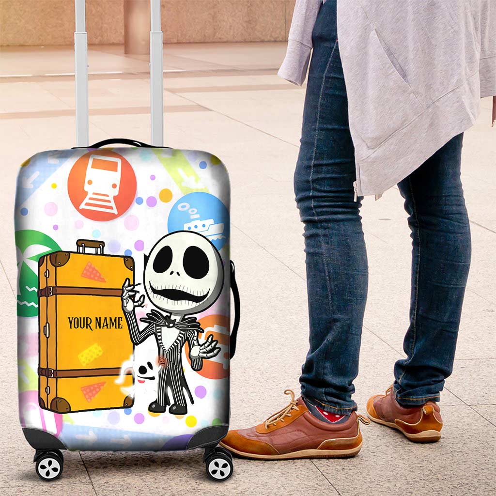 Adventure Awaits - Personalized Nightmare Luggage Cover