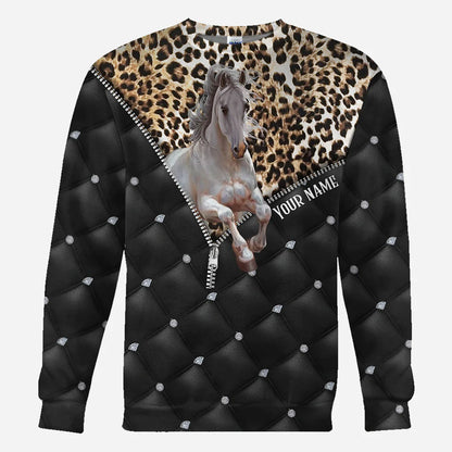 Love Horse - Personalized Horse All Over T-shirt and Hoodie