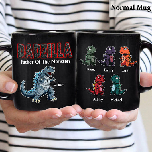 This Dadzilla Belongs To - Personalized Father Mug