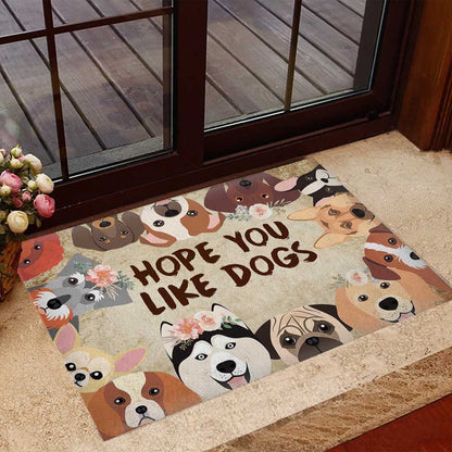 Hope You Like Dogs Doormat