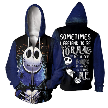 Sometimes I Pretend To Be Normal Nightmare All Over Shirt 0823