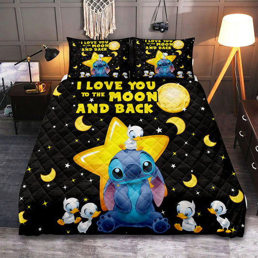 I Love You To The Moon And Back Ohana Quilt Set 0523