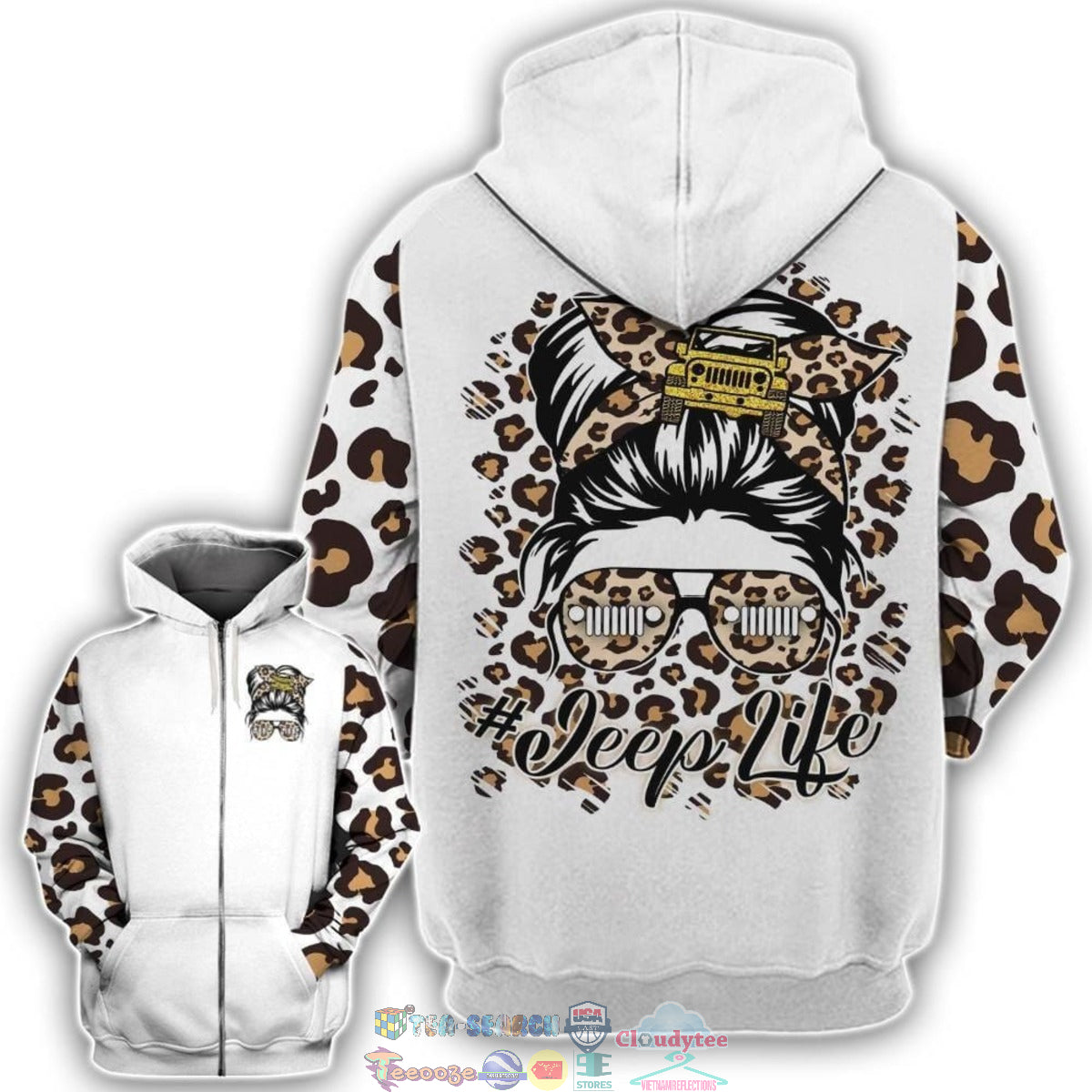 Jp Girl Leopard Car All Over Shirts 0523