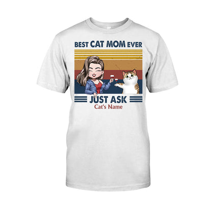 Best Cat Mom Ever - Personalized T-shirt and Hoodie