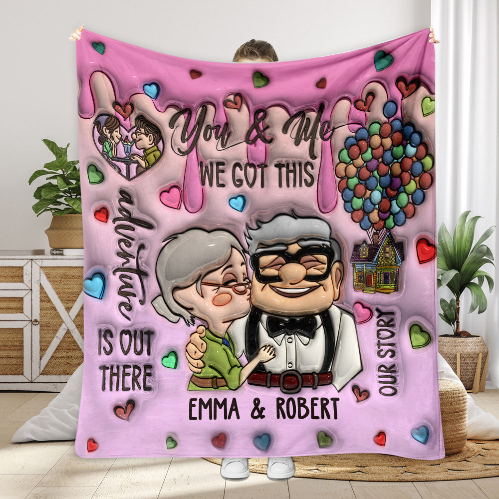 You And Me - Personalized Couple Blanket