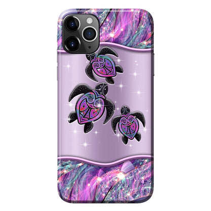 Purple Turtle - Aboriginal Australian Personalized Phone Case