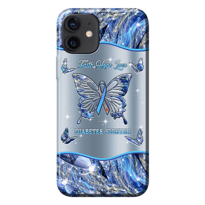 Faith Hope Love - Diabetes Awareness Personalized Phone Case