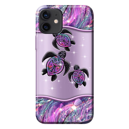 Purple Turtle - Aboriginal Australian Personalized Phone Case