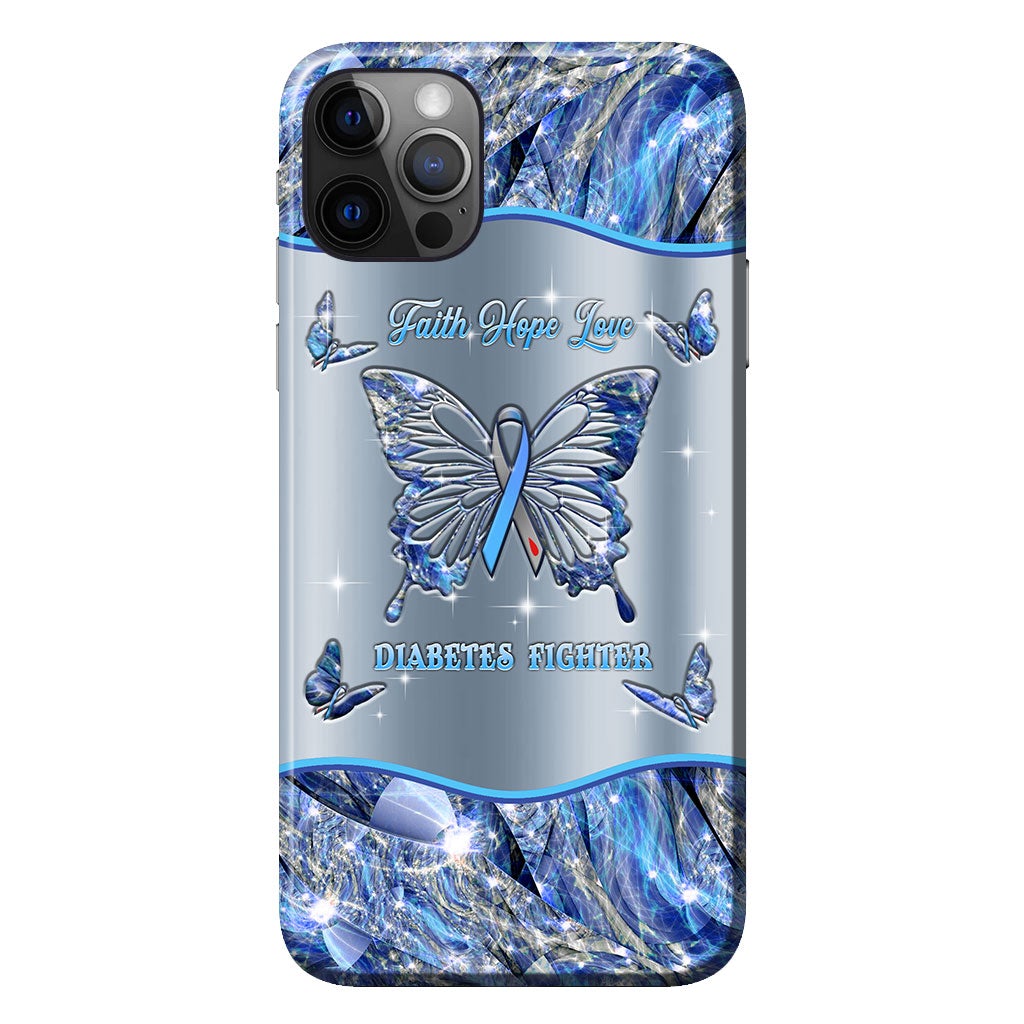 Faith Hope Love - Diabetes Awareness Personalized Phone Case