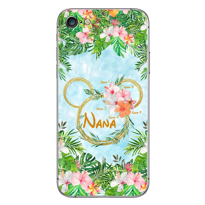 Tropical Mouse Ears Nana - Personalized Grandma Phone Case