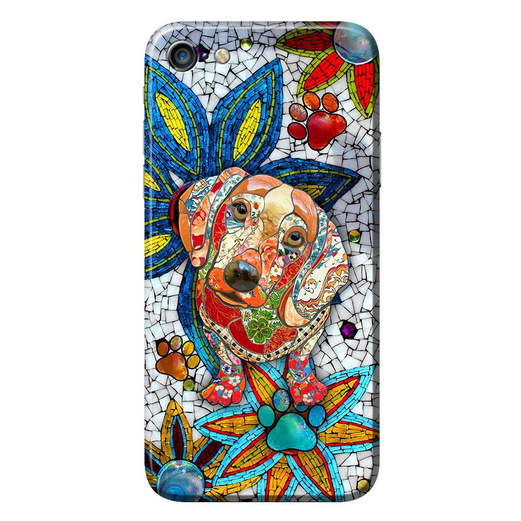 Love Dachshunds Ceramic Pattern Print Phone Case