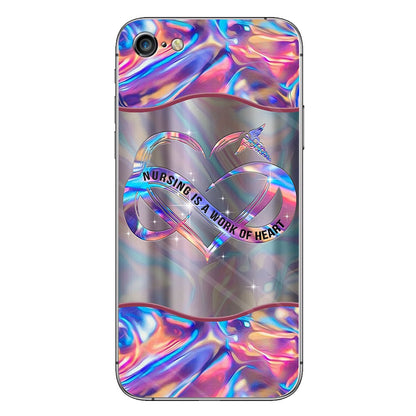 Nursing Is A Work Of Heart Personalized Phone Case