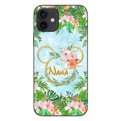 Tropical Mouse Ears Nana - Personalized Grandma Phone Case