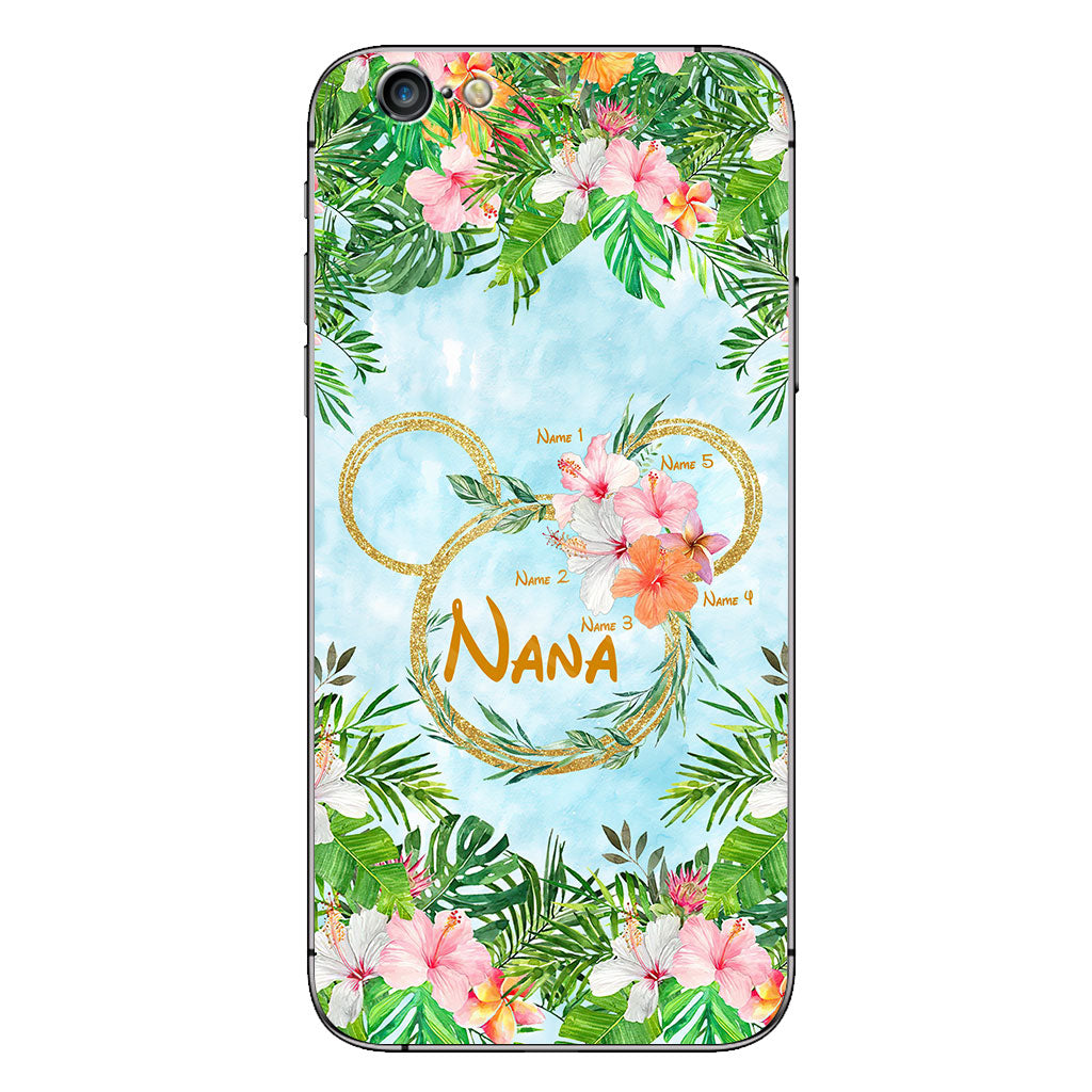 Tropical Mouse Ears Nana - Personalized Grandma Phone Case