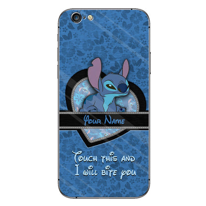 Touch This And I Will Bite You - Personalized Ohana Phone Case