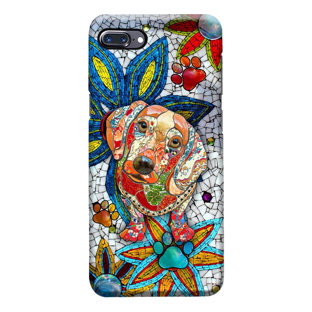 Love Dachshunds Ceramic Pattern Print Phone Case