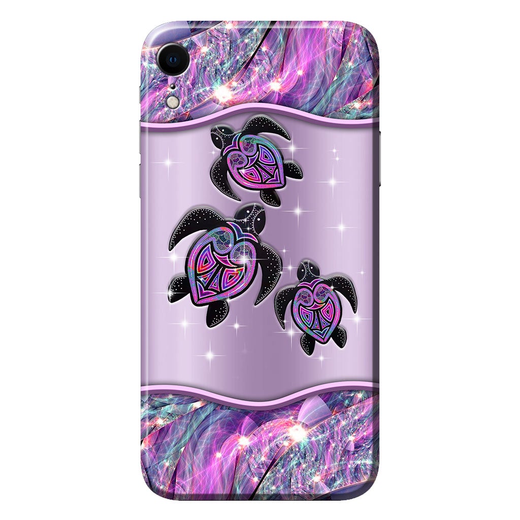 Purple Turtle - Aboriginal Australian Personalized Phone Case