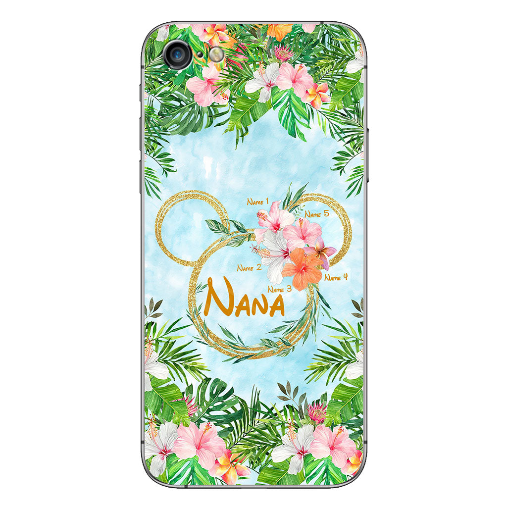 Tropical Mouse Ears Nana - Personalized Grandma Phone Case