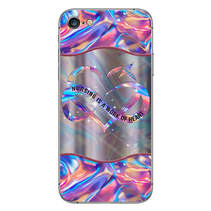 Nursing Is A Work Of Heart Personalized Phone Case