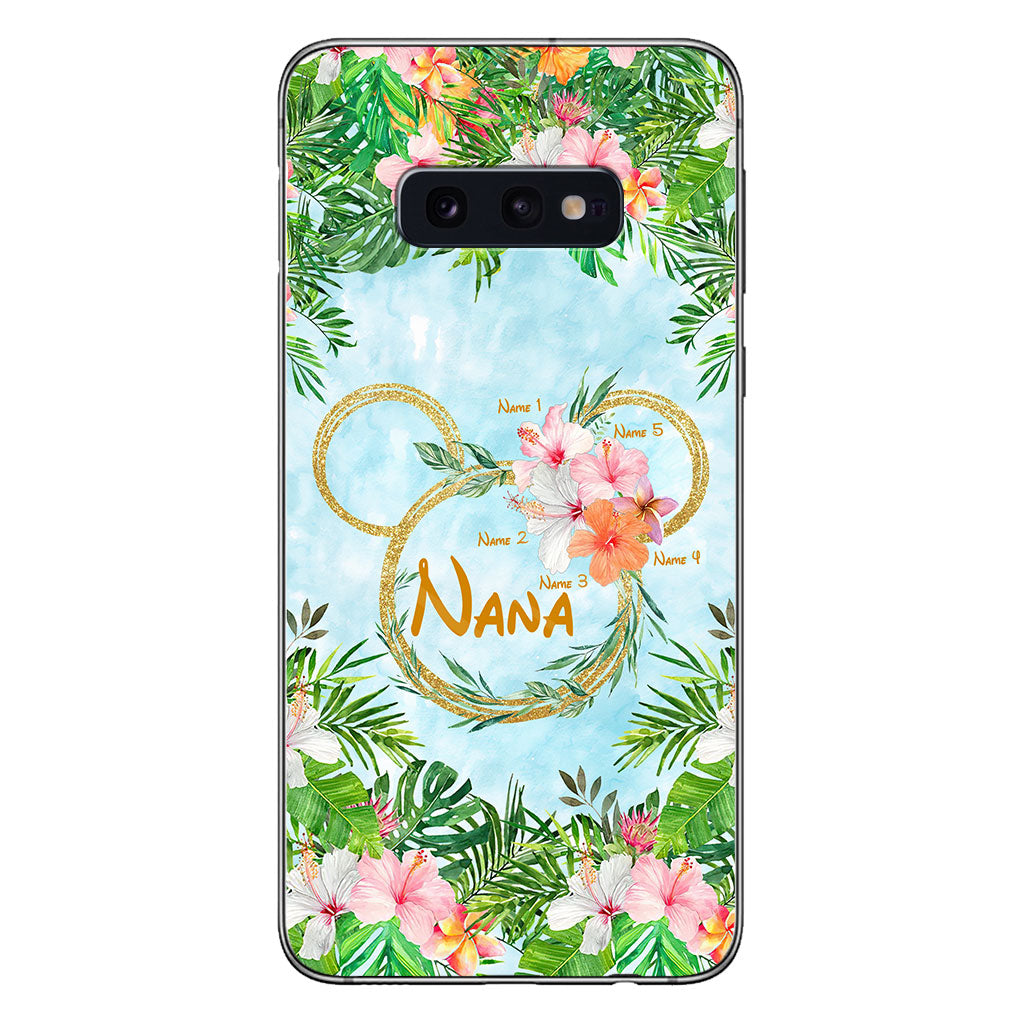 Tropical Mouse Ears Nana - Personalized Grandma Phone Case