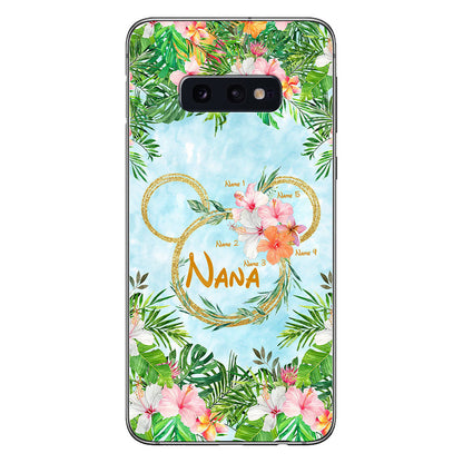 Tropical Mouse Ears Nana - Personalized Grandma Phone Case